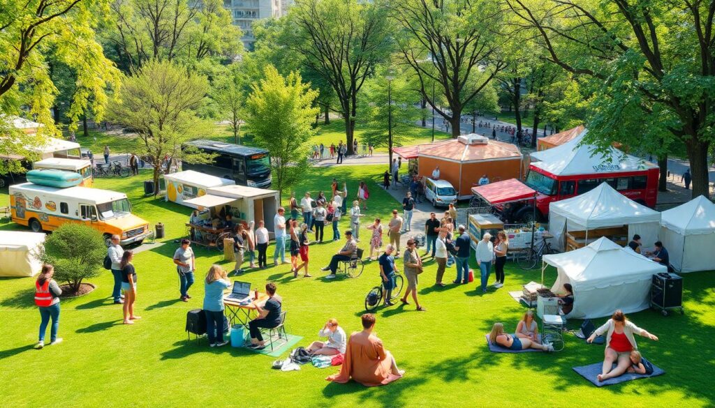 События региона: городские праздники и спортивные фестивали - иллюстрация