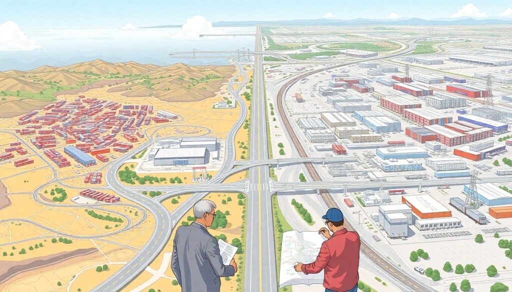 Экономика региона: транспортная логистика и складские площади - иллюстрация