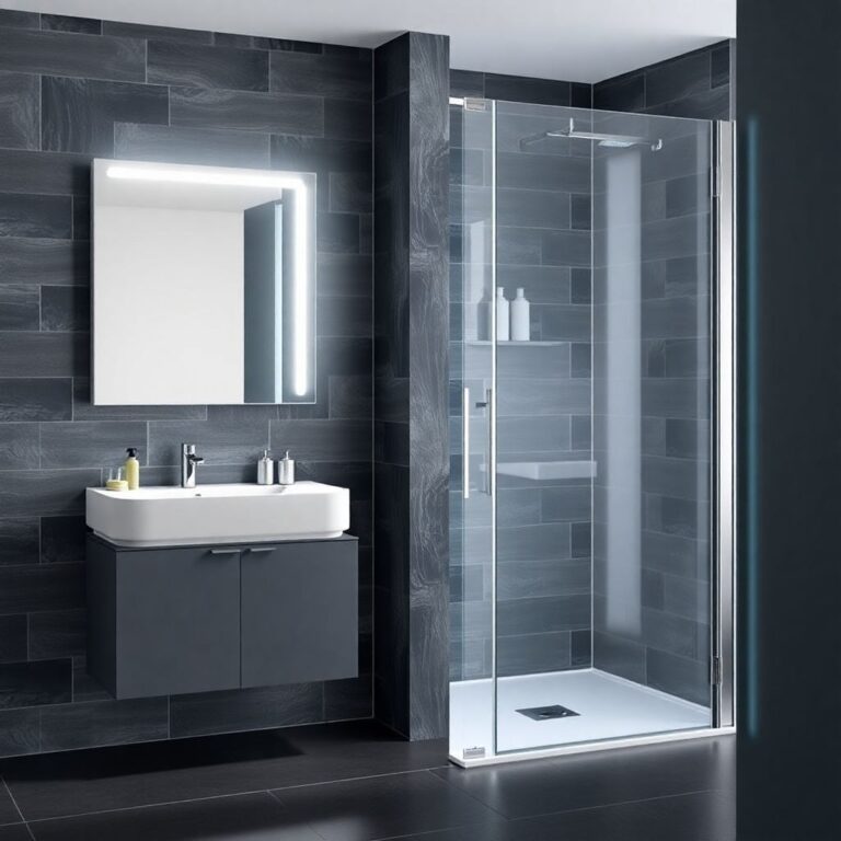 Купить душевую дверь из стекла для стильной ванной