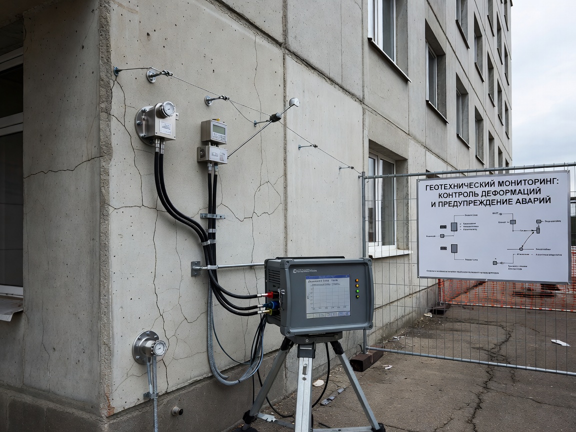 Геотехнический мониторинг зданий и сооружений: контроль деформаций и профилактика аварий